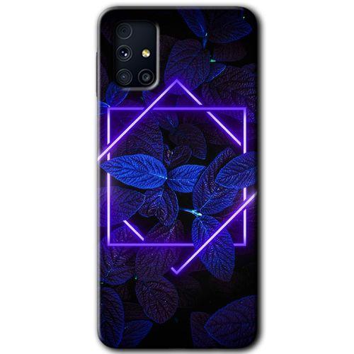 Samsung Galaxy M31s Kılıf Baskılı Kapak - Mekanik Yaprak 5 +Tam Ekran Koruyucu