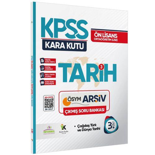 KPSS Önlisans-Ortaöğretim Tarihin Kara Kutusu 3 Cilt Dijital Çözümlü ÖSYM Çıkmış Soru Bankası