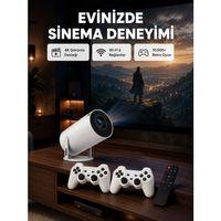 Bluetooth 5 0 Ve Wi-fi 6 Akıllı 4k Projeksiyon Yeni Nesil