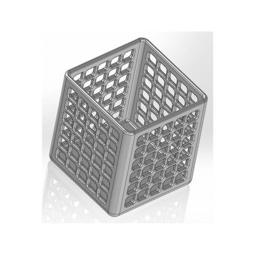 Kare Kalem Kupası Dikdörtgen Delikler ile (Bu ürün Sadece Plastik parçadır - Almadan Önce Soru Sorabilirsiniz)