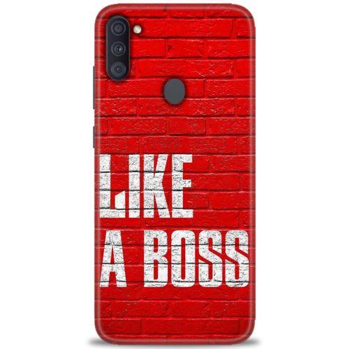 Samsung Galaxy M11 Kılıf HD Baskılı Kılıf - Like a Boss + Tam Ekran Koruyucu