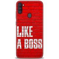 Samsung Galaxy M11 Kılıf HD Baskılı Kılıf - Like a Boss + Tam Ekran Koruyucu