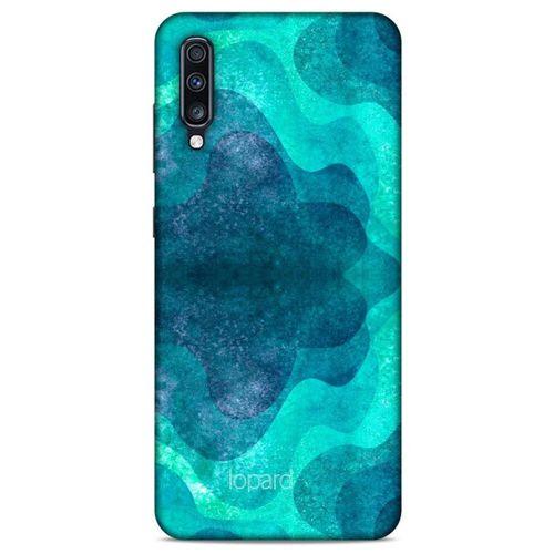 Samsung Galaxy A70s Kılıf Pastel Renkler (6) Silikon Kılıf Mavi Yeşil
