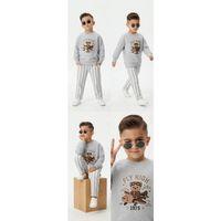 2/5 Yaş Baskılı Fenomen Cool Çizgili Çocuk Takımı