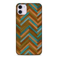 Lopard Apple Iphone 11 Uyumlu Kılıf Wood'X (38) Neo Hybrid Kılıf Desenli