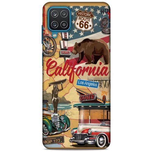 Lopard Samsung Galaxy A12 Uyumlu Kılıf Retro (15) Antişok Kılıf