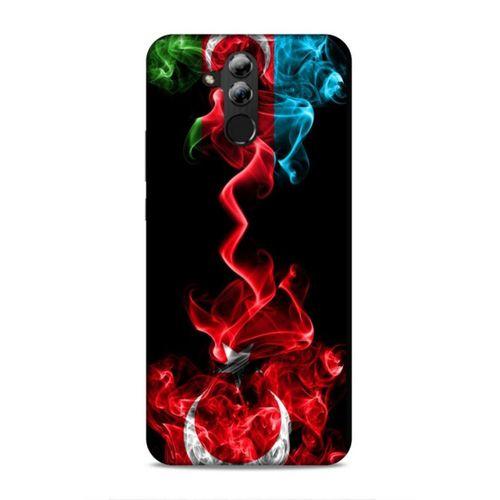 Huawei Mate 20 Lite Uyumlu Kılıf Azarbaijan (12) Koruyucu Silikon Azerbaycan Türk Bayrakları