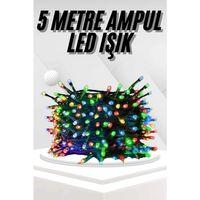 Ledli Fişli Led Dekor Lambası 5m Rgb Yılbaşı Ağacı Işığı