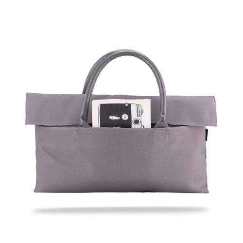 Classone BYN-EL004 WTXPro Su Geçirmez Kumaş 13-14 inch Bayan Laptop El Çantası- Tote Bag – Gri