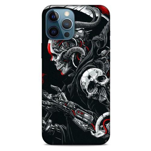 Apple iPhone 12 Pro Max Uyumlu Kılıf Motorsiklet (23) Ultra Koruma Kılıfı Kurukafa