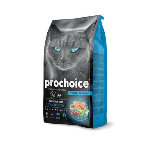 Prochoice Yetişkin Kediler İçin, Hipoalerjenik, Somon Balıklı Ve Pirinçli Kuru Mama 2 kg