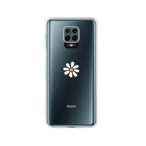 Redmi Note 9 Pro Papatya Desenli Premium Şeffaf Silikon Kılıf