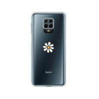 Redmi Note 9 Pro Papatya Desenli Premium Şeffaf Silikon Kılıf