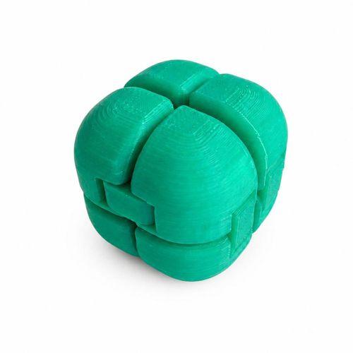 Sonsuzluk Küpü (Infinity Cube) Dairesel Yeşil Stres Oyuncağı