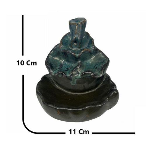 Porselen Geri Akış Tütsü Brülörü +5 Aromatik Tütsü CA2 Yeşil