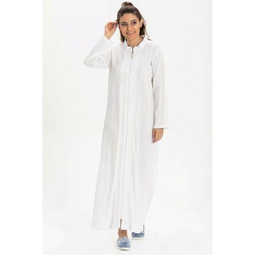 Cemre Şile Bezi Mevsimlik Ferace Beyaz Byz