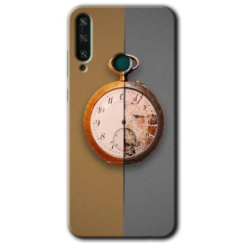 Huawei Y6P Kılıf Baskılı Kapak - Clocks Artwork +Tam Ekran Koruyucu