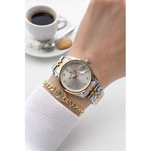 Daniel Klein 2 Yıl Garantili Çelik Kordon 30 Mt Suya Dayanıklı Kadın Kol Saati+Bileklik DKK.10991-3