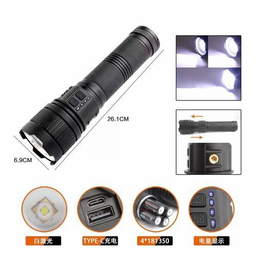 Bedotech Bd-3 30w Tg Led Alüminyum Alaşımlı Zoomlu Type-c Analog Pil Göstergeli Şarjlı El Feneri