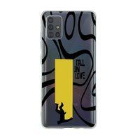 Samsung A71 Fall In Love Premium Şeffaf Silikon Kılıf