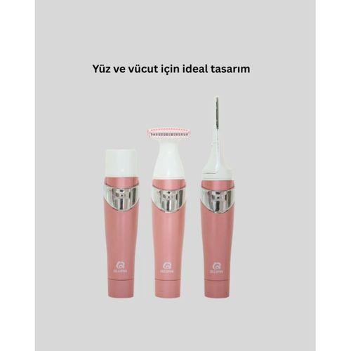 Yüz Ve Vücut Tüy Temizleme Makinesi 3 Farklı Başlıklı