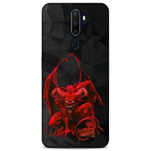 Lopard Oppo A5 2020 Uyumlu Kılıf Tattoo's (17) Tasarım Kılıf Red Dragon