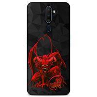 Lopard Oppo A5 2020 Uyumlu Kılıf Tattoo's (17) Tasarım Kılıf Red Dragon