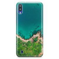 Samsung Galaxy M10 Kılıf Mavi Tur Arka Kapak Koruma Desenli Full Koruyucu