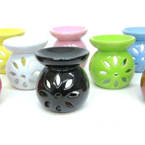 Buhurdanlık Seramik Çiçek Desenli