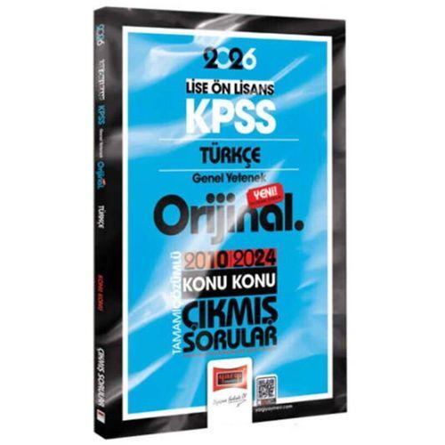 2026 KPSS Lise Önlisans Türkçe Orijinal 2010 2024 Konu Konu Çıkmış Sorular Yargı Yayınları