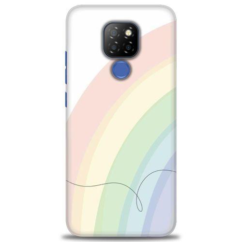 General Mobile GM 20 Kılıf HD Baskılı Kılıf - Soft Gökkuşağı + Tam Ekran Koruyucu
