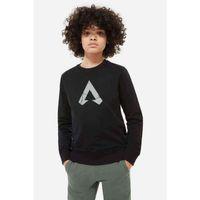 Apex Logo Baskılı Unisex Çocuk Siyah Sweatshirt
