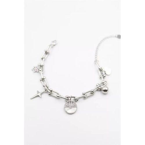 Charm Tfn Zincir Bileklik - Gümüş