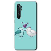 Xiaomi Mi Note 10 Lite Kılıf HD Desen Baskılı Arka Kapak - Mutlu Kuşlar