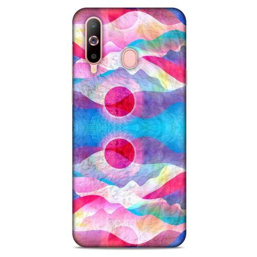 Samsung Galaxy A60 Kılıf Pastel Renkler (20) Koruyucu Kılıf Fuşya Mavi