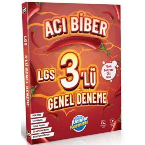 8. Sınıf LGS Acı Biber 3+ 1 Genel Deneme Ünlüler Karması