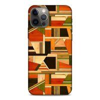 Lopard Apple iPhone 12 Pro Uyumlu Kılıf Wood'X (45) Liquid Air Kılıf Baskılı