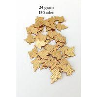 Oya Abiye Bileklik Kolye Pleksi Metalik Plastik Pul Altın Renk 24 gram 150 adet - BNC549