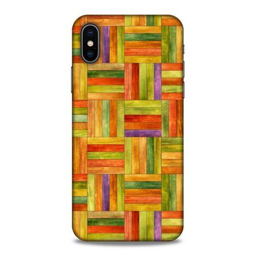 Lopard Apple iPhone XS Uyumlu Kılıf Wood'X (50) Shockproof Kılıf Desenli