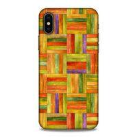 Lopard Apple iPhone XS Uyumlu Kılıf Wood'X (50) Shockproof Kılıf Desenli