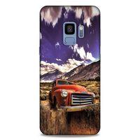 Lopard Samsung Galaxy S9 Uyumlu Kılıf PickUpX (28) Arka Kapak Kırmızı Antika
