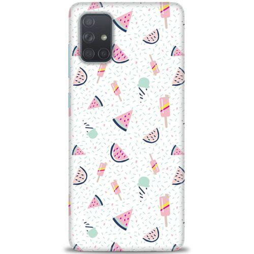Samsung Galaxy A51 Kılıf HD Baskılı Kılıf - Dondurma ve Karpuz + Tam Ekran Koruyucu