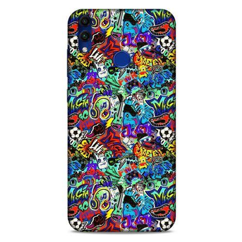 Graffitix (24) Desenli Silikon Kapak Huawei Honor 8C Kılıf