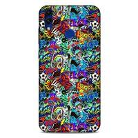 Graffitix (24) Desenli Silikon Kapak Huawei Honor 8C Kılıf