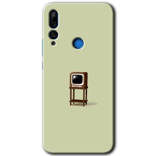 Huawei Y9 Prime 2019 Kılıf Kapak - Retro-TV +Hayalet Ekran Yandan Gözükmez