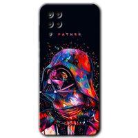 Samsung Galaxy A12 Kılıf Baskılı Kapak - Father Vader + 5D Tam Kaplayan Cam