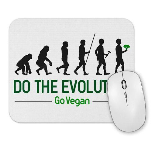 Do The Evolution Go Vegan Mouse Pad
