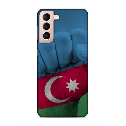 Samsung Galaxy S21 Uyumlu Kılıf Azarbaijan (19) Kılıfları Yumruk Bayrak
