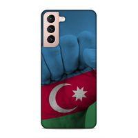 Samsung Galaxy S21 Uyumlu Kılıf Azarbaijan (19) Kılıfları Yumruk Bayrak