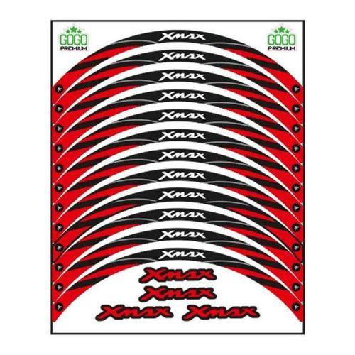 YAMAHA Yamaha Kırmızı Reflektör Baskı Xmax Uyumlu 1 Set Jant Şeridi